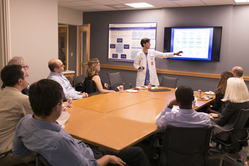 Doctor giving a presentation Doctor giving a presentation